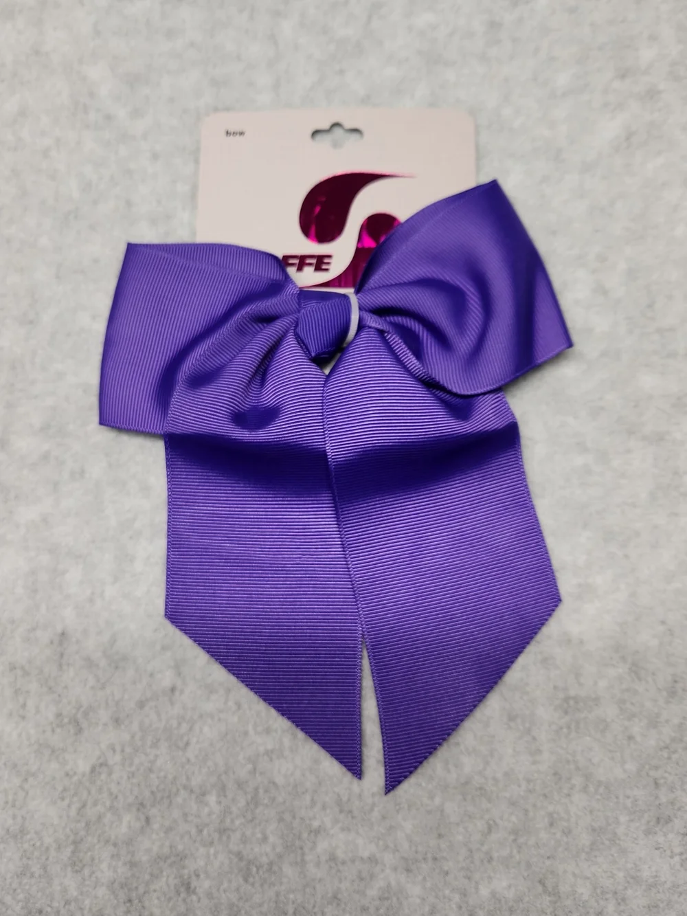 3 Pack-Soffe Purple Grosgrain Bow Hair Clip